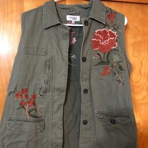 Olive green vest